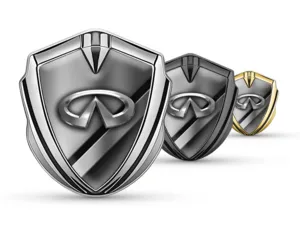 Infiniti Emblem Silikon Abzeichen Luxus Design Legierung Kante